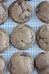 Browned butter sourdough molasses cookies